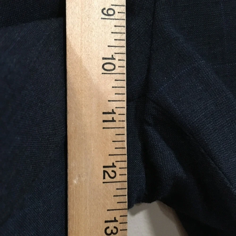 Ralph Lauren 100% Wool Dress Pants Mens 34x30 Navy Glen Plaid Classic Work